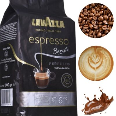 Lavazza Perfetto Espresso kawa ziarnista arabica średnio palona 1kg